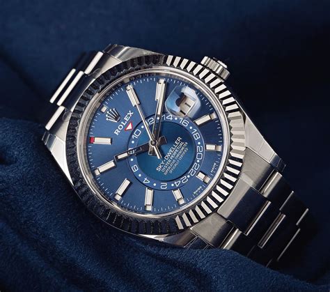 rolex sky-dweller blau preis|Rolex sky resident.